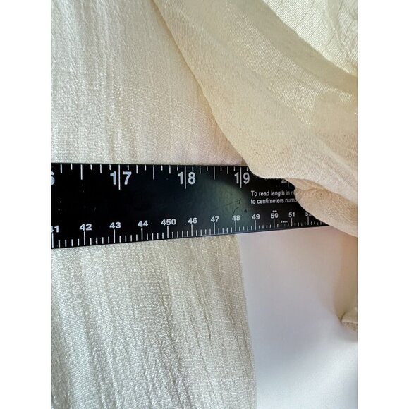 Umgee USA Cream Floral‎ Embroidered Ruffle Sleeve Boho Dress Womens Small New - Picture 14 of 14